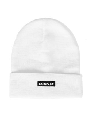 CZAPKA ZIMOWA LOGO WHITE