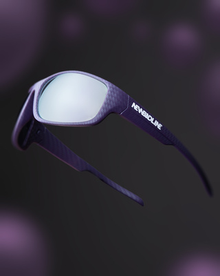 OKULARY RUSH CARBON VIOLET MIRROR 01-190