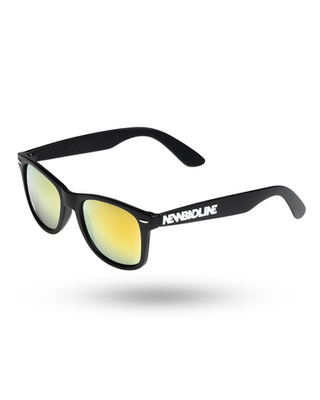 OKULARY CLASSIC BLACK MAT YELLOW MIRROR 01-03