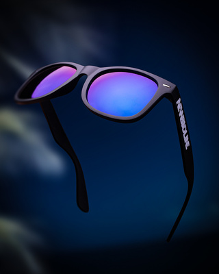 OKULARY CLASSIC BLACK MAT GREEN MIRROR 01-161