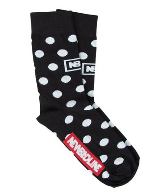 SKARPETKI DŁUGIE DOTS BLACK