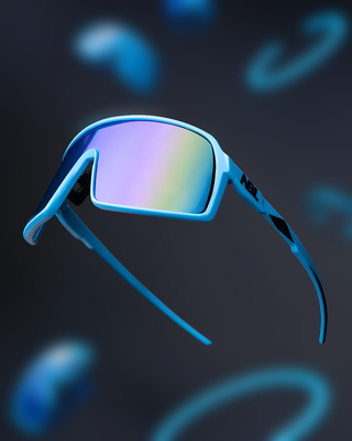 OKULARY GLIDE BLUE MAT NAVY MIRROR 01-103