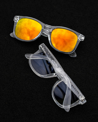 OKULARY CLASSIC CLEAR FLASH YELLOW MIRROR 01-16