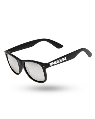 OKULARY CLASSIC BLACK MAT SILVER MIRROR 01-167