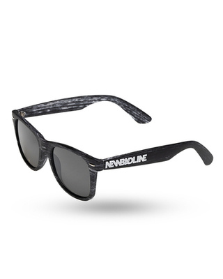 OKULARY CLASSIC WOOD II BLACK / WHITE MAT BLACK 01-45