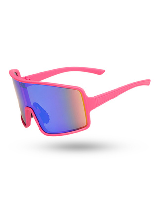 OKULARY BOLD PINK RUBBER GREEN MIRROR 01-90