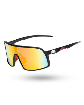 OKULARY GLIDE BLACK MAT RED MIRROR 01-97