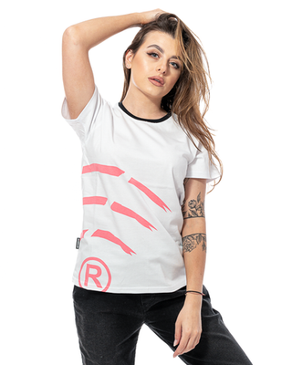 NBL X BLIND WEAR T-SHIRT DAMSKI WIFI WHITE-RASPBERRY