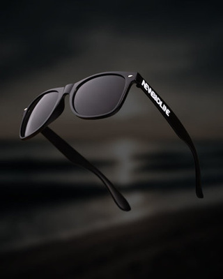 OKULARY CLASSIC BLACK MAT BLACK / WHITE 001