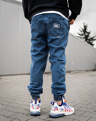 Spodnie Jeans Jogger Icon Light Blue