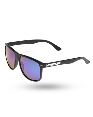 OKULARY OWAL BLACK MAT GREEN MIRROR 01-24