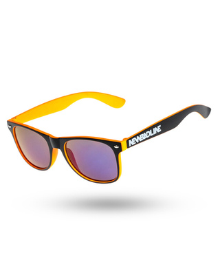 OKULARY CLASSIC INSIDE BLACK/ORANGE MAT VIOLET MIRROR 00-633