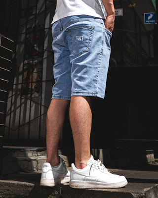 Krótkie Spodenki Jeans Icon Light Blue