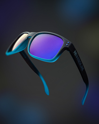 OKULARY TONAL DOTS BLACK /BLUE RUBBER NAVY MIRROR 01-68