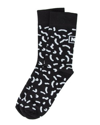 SKARPETKI DŁUGIE PATTERN BLACK